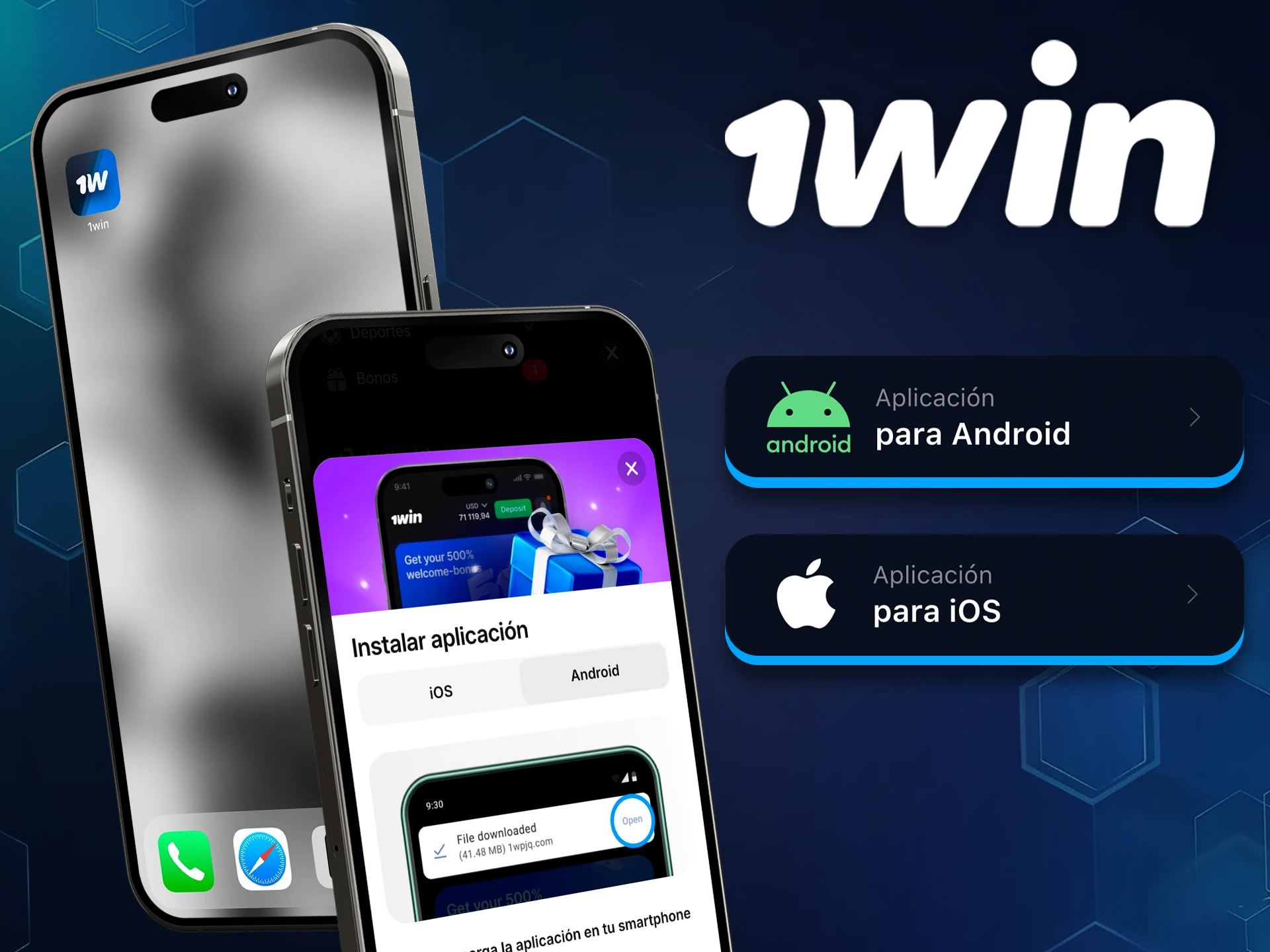 Realiza apuestas en cualquier momento con la aplicación 1win.