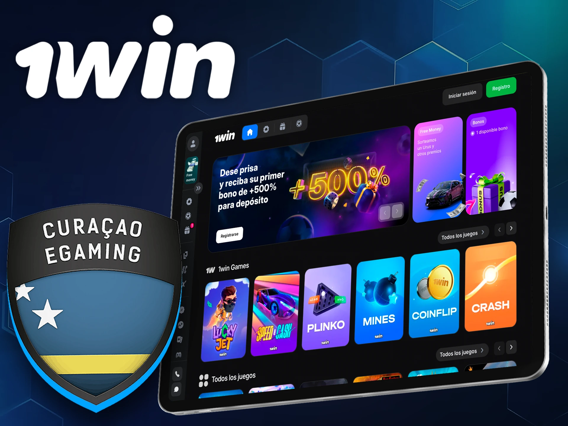 1win es legal y tiene licencia de Curazao.