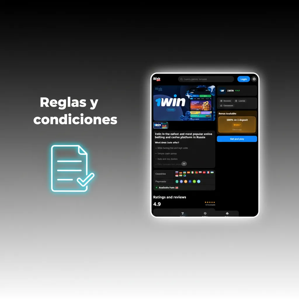 Reglas y condiciones de apuestas en Argentina: +18, una cuenta por persona, KYC para retiros, bonos con rollover. Lee T&C.