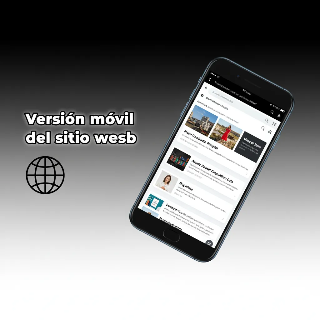 Smartphone con la versión móvil del sitio: apuestas en vivo, slots, cupón fijo, búsqueda y accesos a bono y cajero