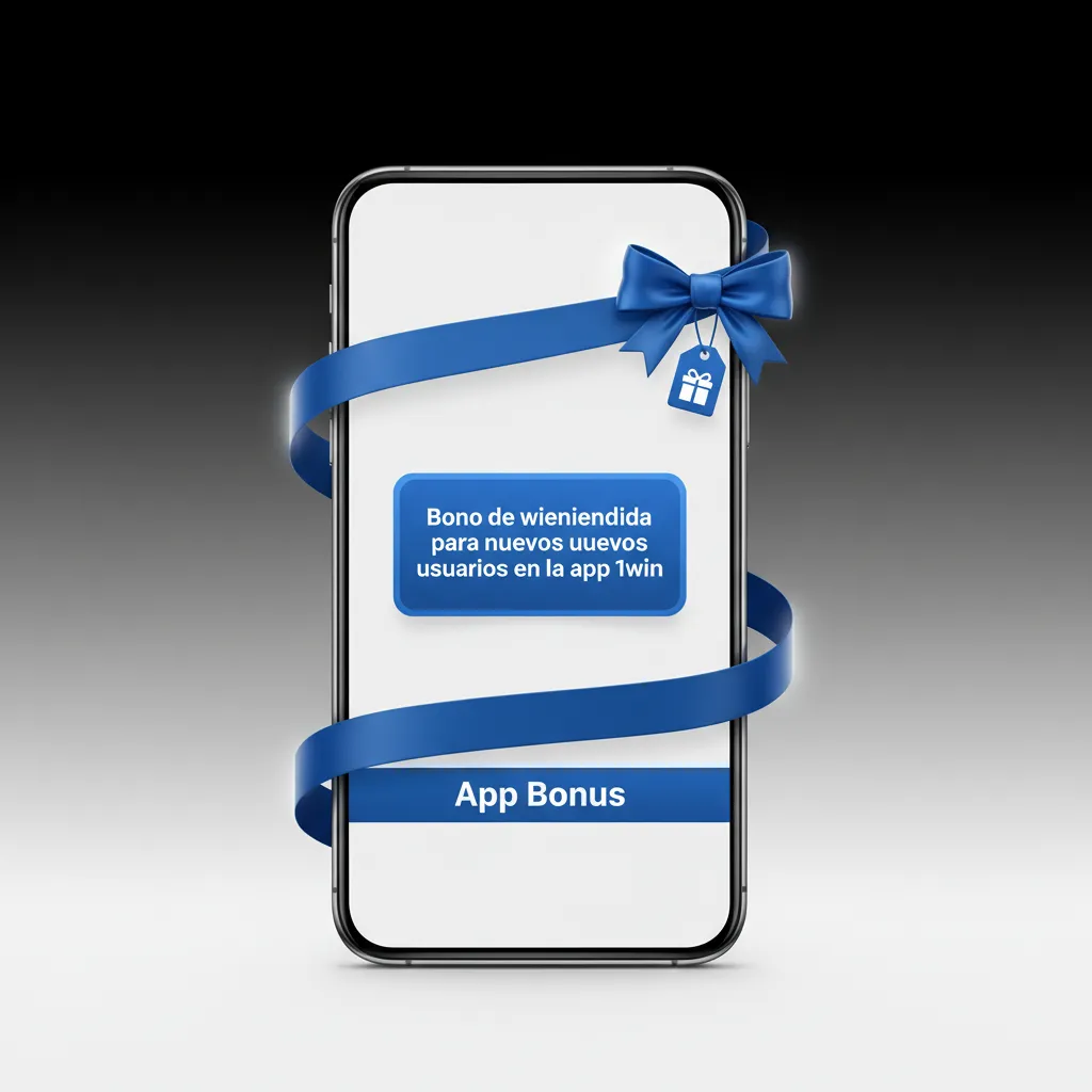 Banner de la app 1win: bono de bienvenida 100%; deportes/casino hasta $520,45/€447,45 y 50 giros. Depósito mínimo $10.