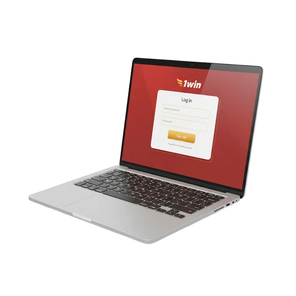 Página de inicio de sesión de 1win para usuarios de Argentina con campos email/teléfono y contraseña, app Android/iOS y 2FA